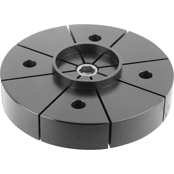 Mandrel Collet, Structural Steel Black Oxidized, Comp:Mild Steel Case-Hardened, D=175, F3=44, 5